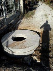 Сливная яма с кирпича,  водный колодец с колец ЖБИ