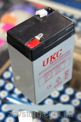 Аккумулятор(АКБ) UKC 6 вольт 4, 5 А/ч.Для весов, радио.