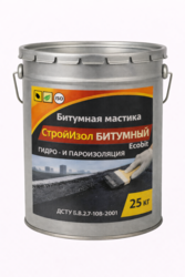 Битумная мастика СтройИзол Битумный ЭКОБИТ ведро 25, 0 кг 