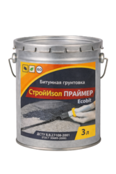 Битумная грунтовка ведро 3, 0 л СтройИзол Праймер ЭКОБИТ 