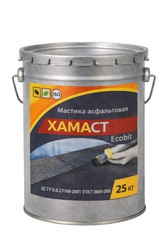 Мастика асфальтовая ХАМАСТ ЭКОБИТ ведро 25, 0 кг ДСТУ Б.В.2.7-108-2001 